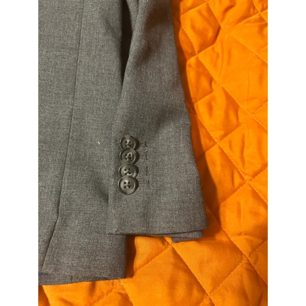 Cat & Jack Boy’s Gray Suit Jacket Blazer Size 8 Button Front